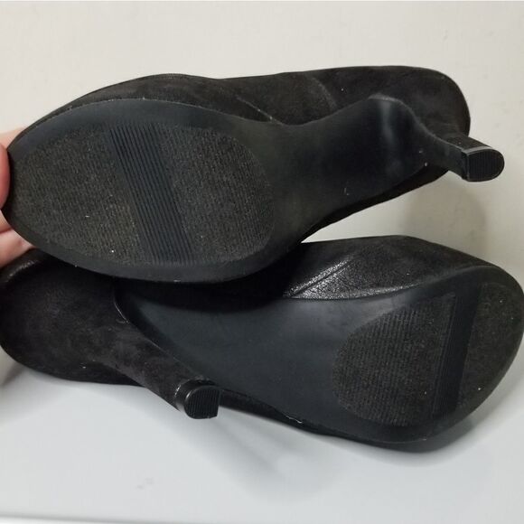 Jennifer Lopez platform high heels metallic look - Picture 5 of 9